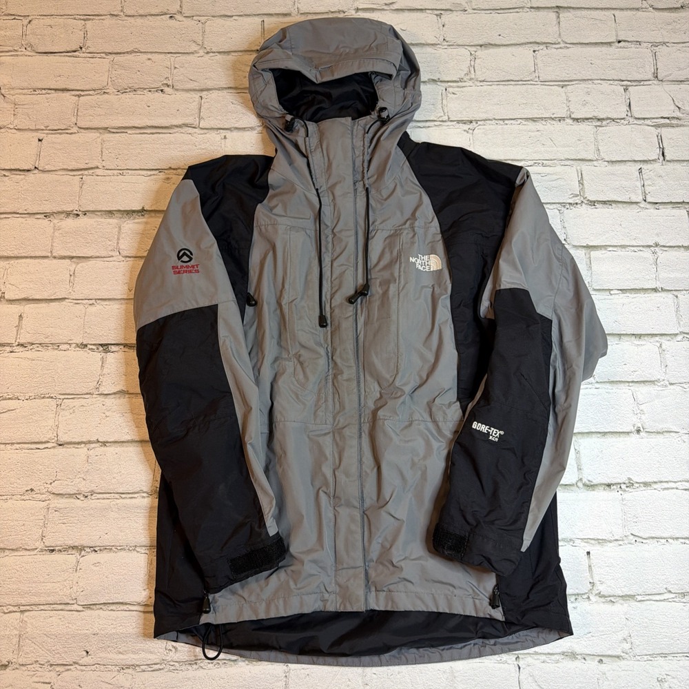 North Face Summit Series Gore-Tex XCR Jacket Mens Med Hooded Black VTG No Tag